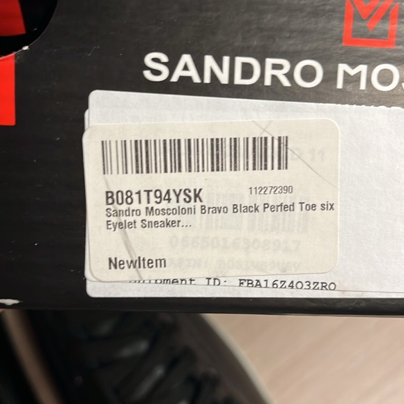 Sandro MOSCOLONI Bravo, six eyelet leather sneaker. New in box , made in Brazil. - Picture 7 of 8